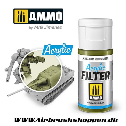  A.MIG 0811 Yellow Green Akryl filter 15 ml